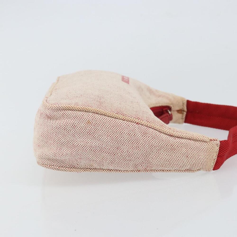 PRADA Sports Hand Bag Canvas Gray Red Auth hk3258 - Picture 3 of 16